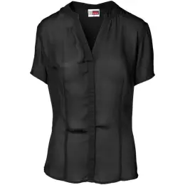 Ladies Short Sleeve Ava Blouse Black